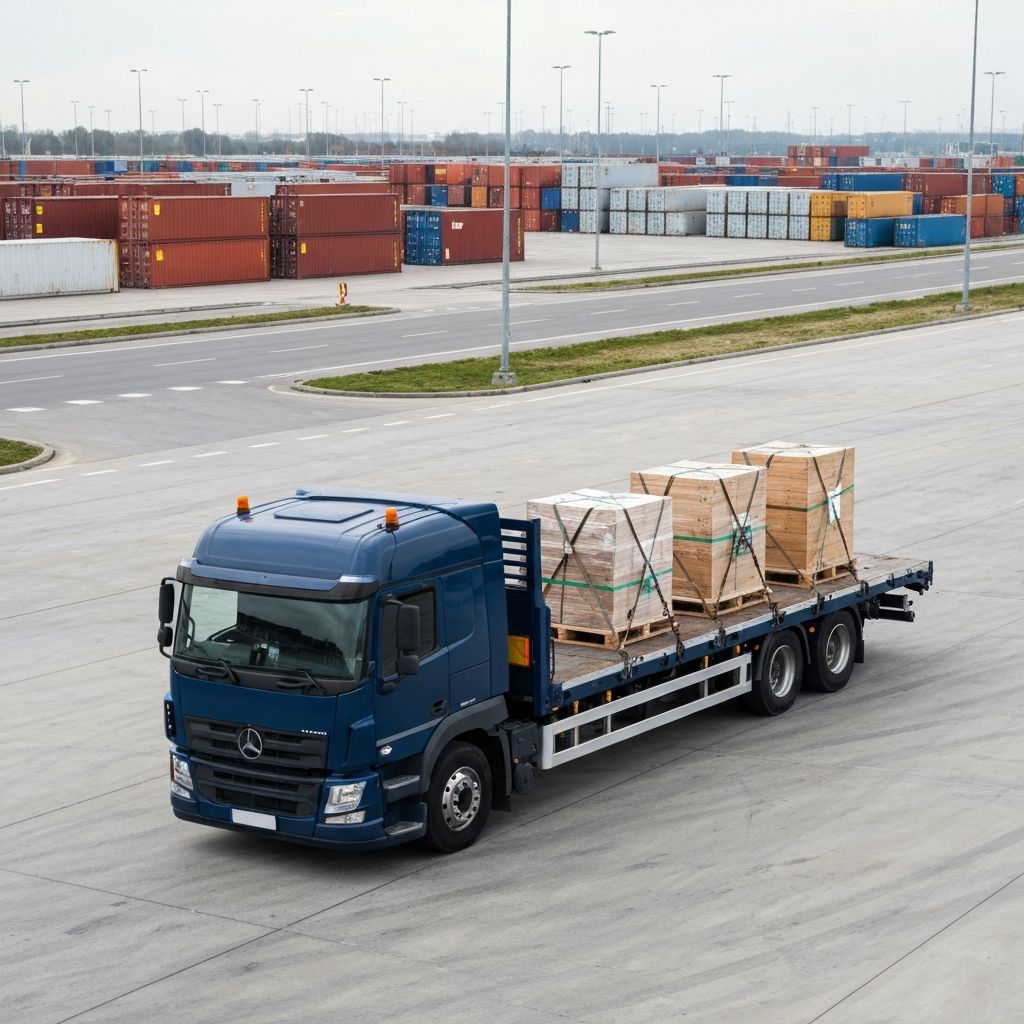 Flatbed truck